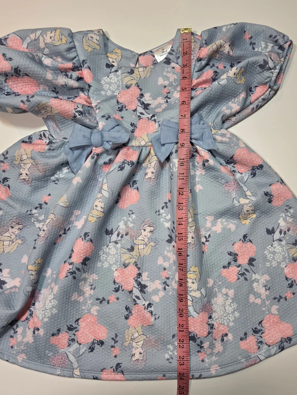 Disney Princess Cinderella Belle Party Dress Sz 6 Fancy Hybrid Apparel Bows